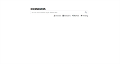Desktop Screenshot of ieconomics.com